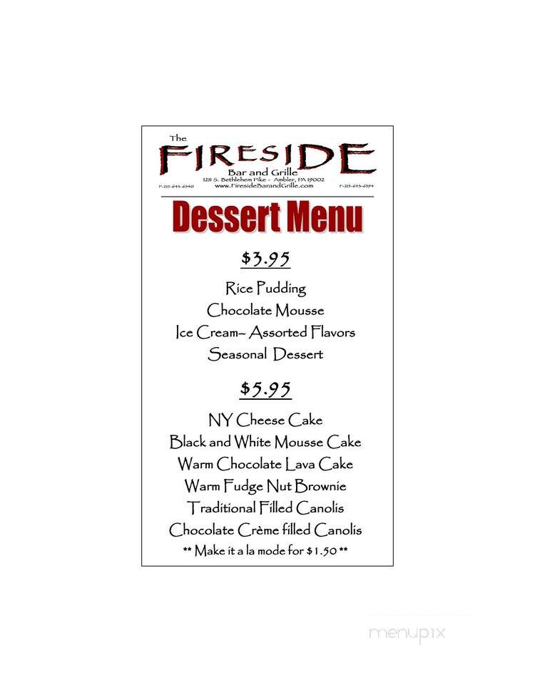 Fireside Bar & Grille - Ambler, PA