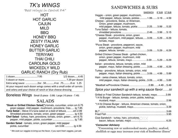 T K's Subs & Six Packs - Hollidaysburg, PA