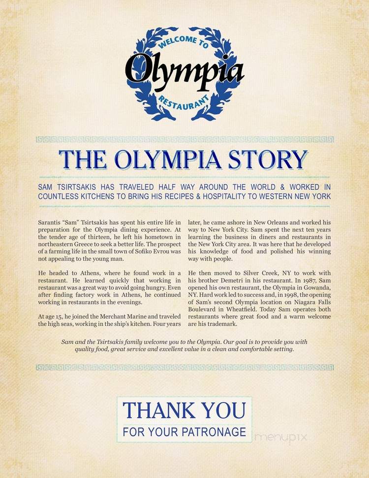 Olympia Restaurant - Gowanda, NY