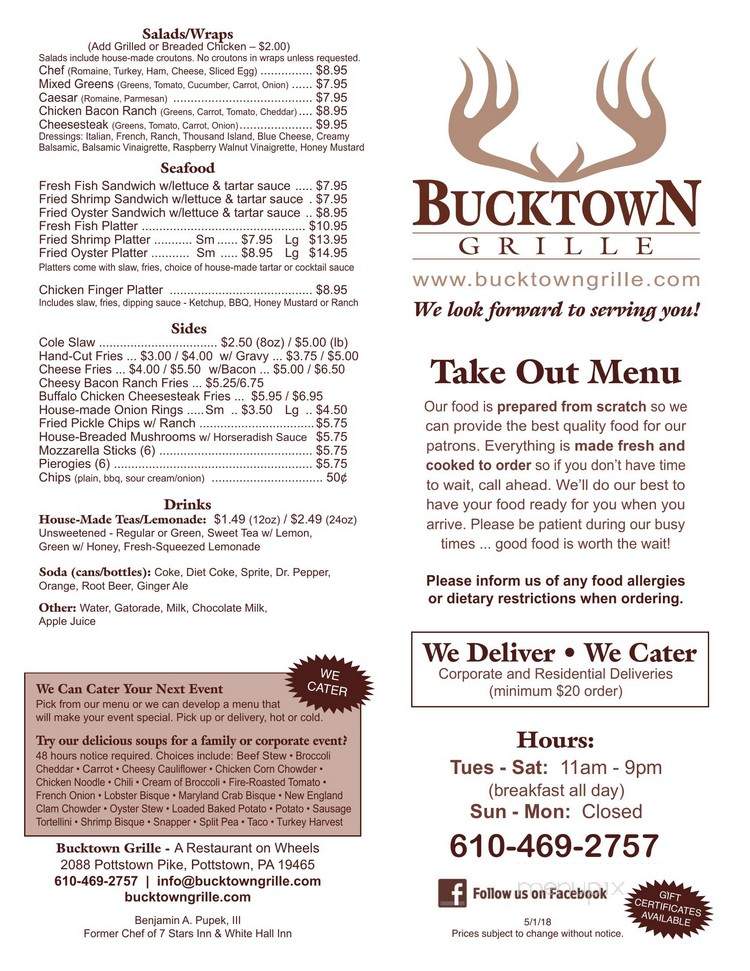 Bucktown Grille - Pottstown, PA