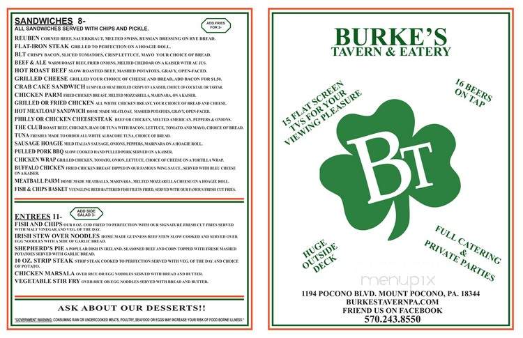 Burke's Tavern - Mount Pocono, PA