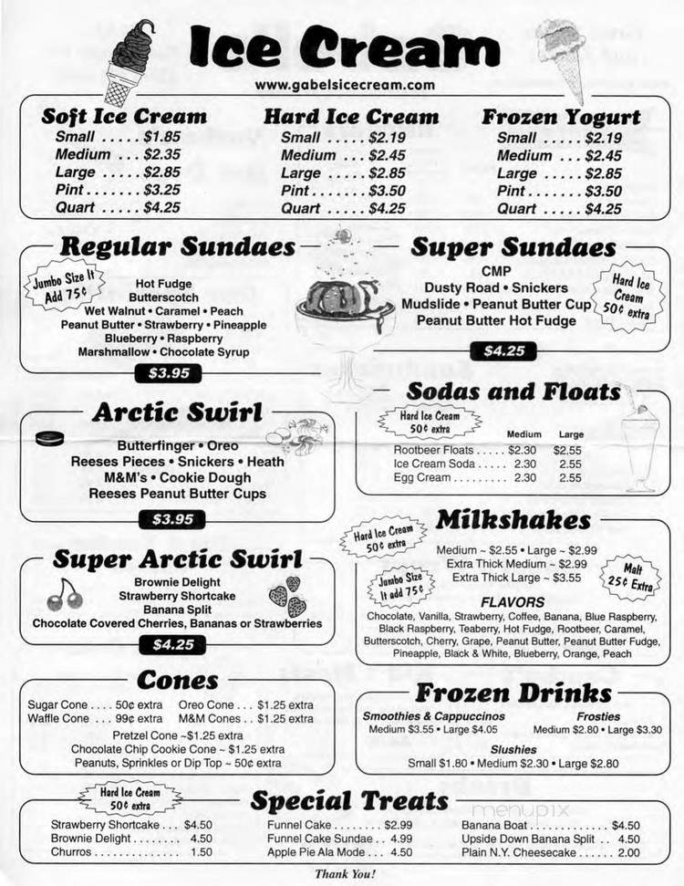 Gabel's Ice Cream & Fast Food - Tannersville, PA