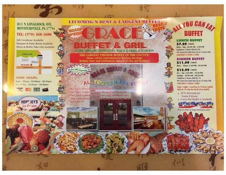 Grace Buffet & Grill - Montoursville, PA