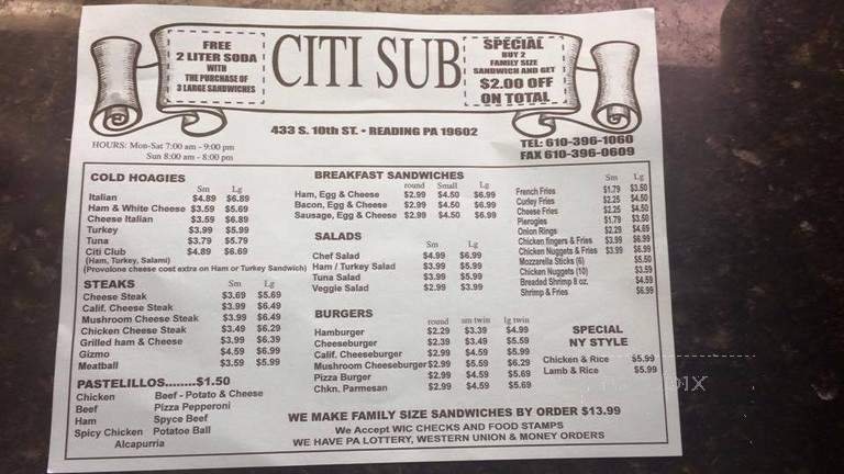 CITI Sub & Grocery Store - Reading, PA