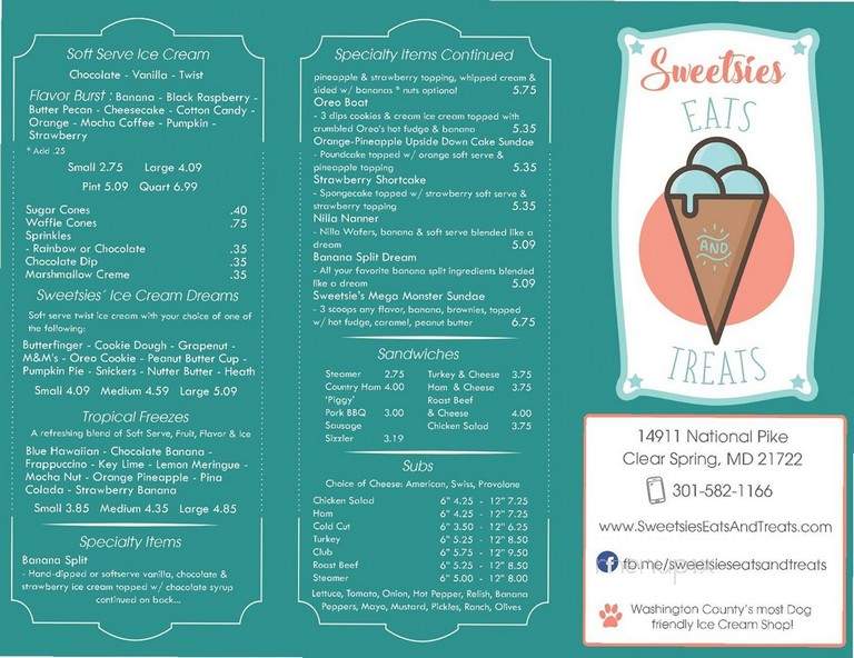 Sweetsies Eats & Treats - Clear Spring, MD