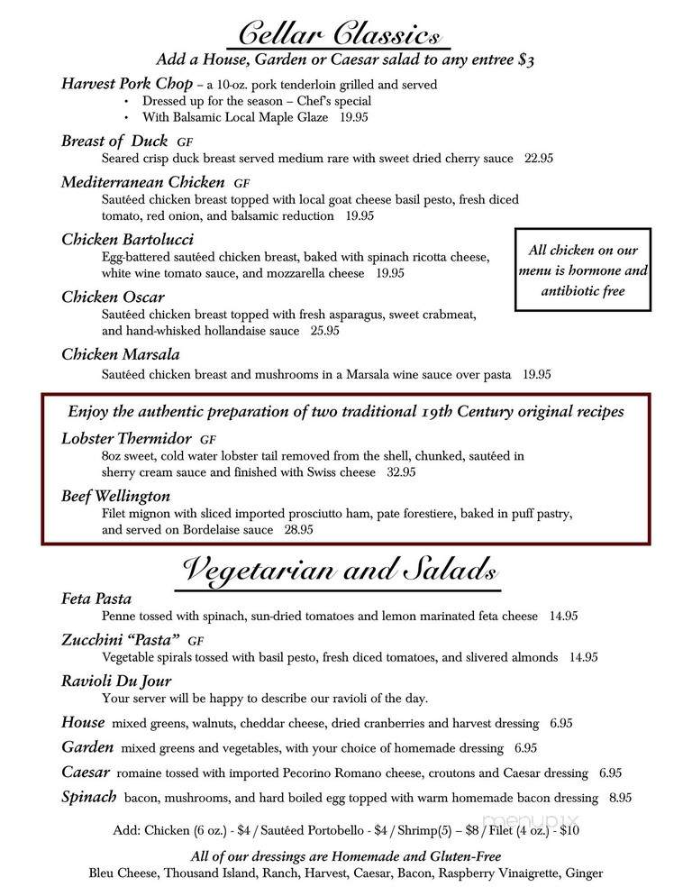 Cellar Restaurant - Owego, NY