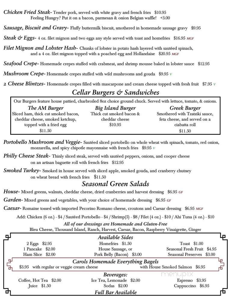 Cellar Restaurant - Owego, NY