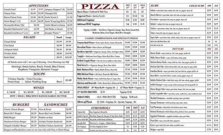 Brother's Pizza - Beech Creek, PA