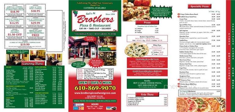 Brother's Pizza & Restaurant - West Grove, PA