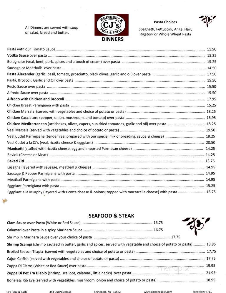 C J's Pizzeria & Restaurant - Milford, PA