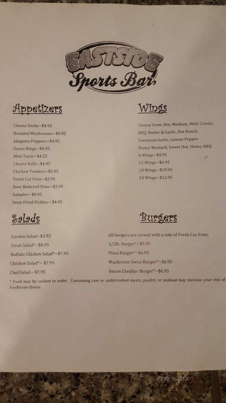 Eastside Bar & Restaurant - DuBois, PA