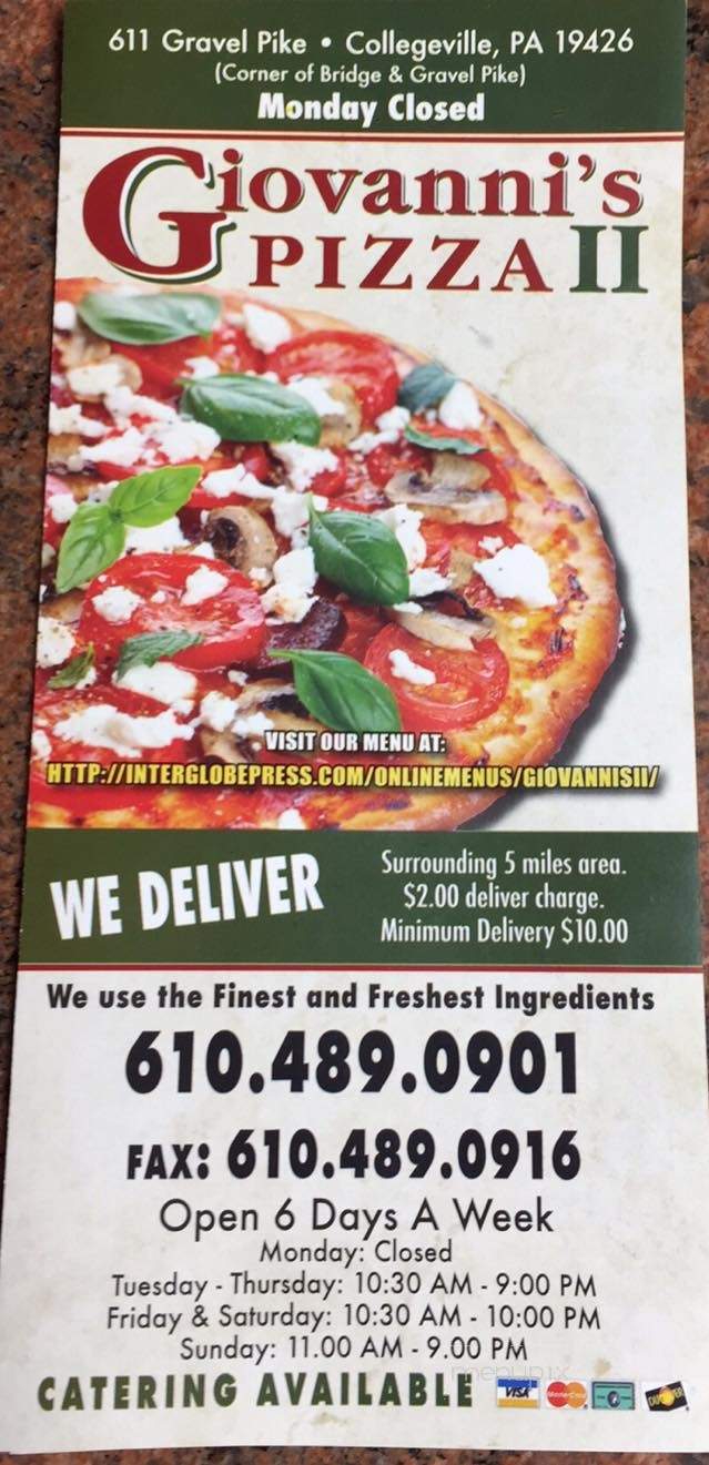 Giovanni Pizza - Collegeville, PA