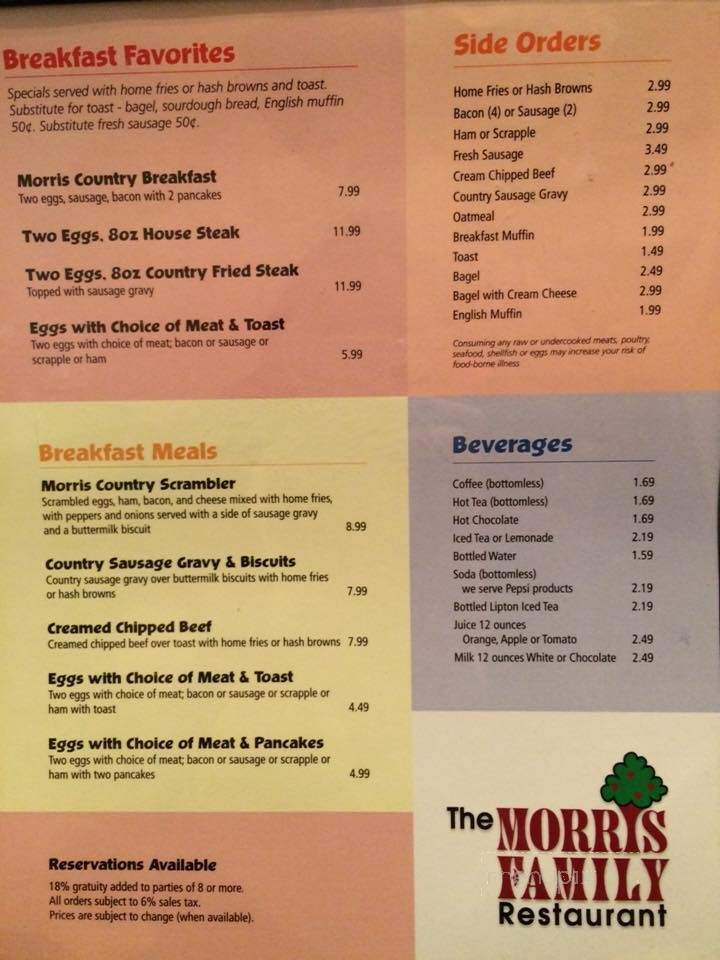 Morris's Family Restaurant - Berwick, PA