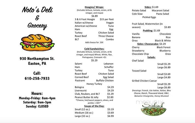 Noto Deli & Grocery - Easton, PA