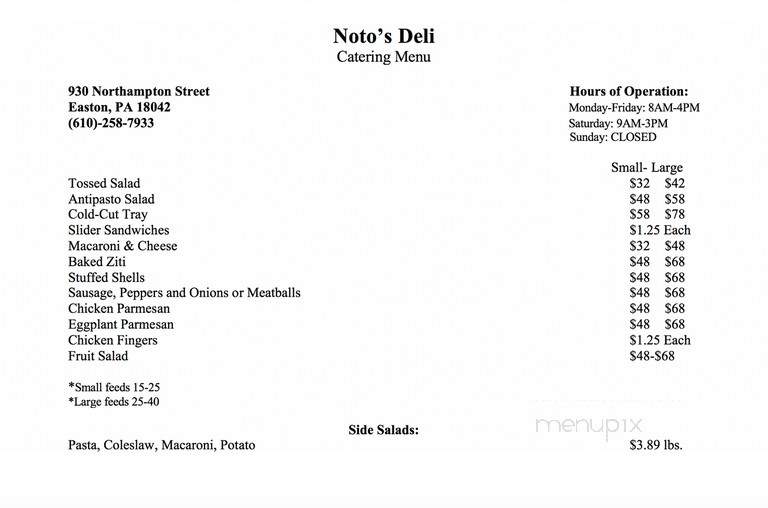 Noto Deli & Grocery - Easton, PA