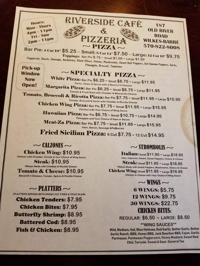 Riverside Pizza - Wilkes Barre, PA