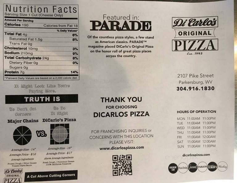 DiCarlo's Pizza - Lancaster, PA