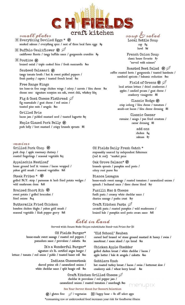 CH Fields Craft Kitchen - Indiana, PA