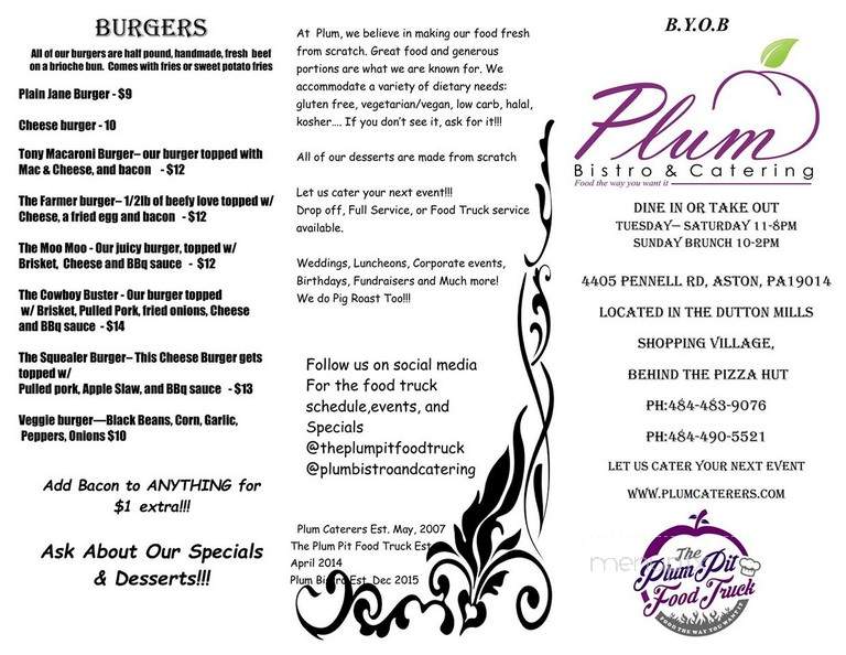 Plum Bistro & Catering - Aston, PA