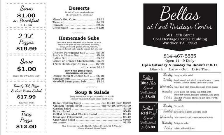 Bella's Pizzeria - Windber, PA