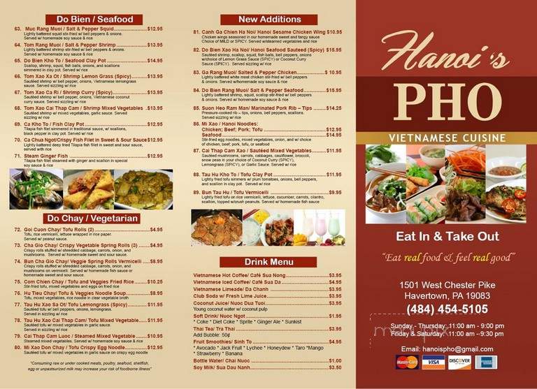 Hanoi's Pho - Havertown, PA