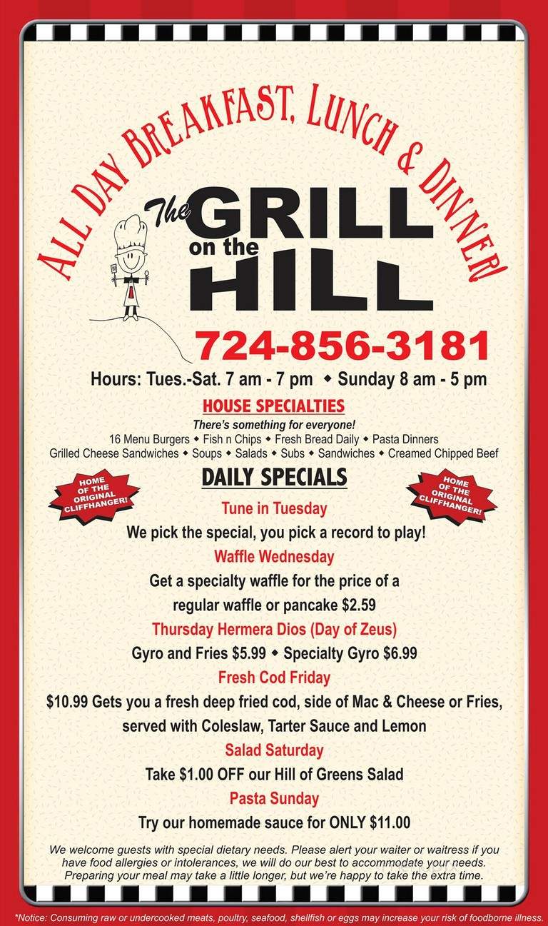 The Grill on the Hill - New Castle, PA