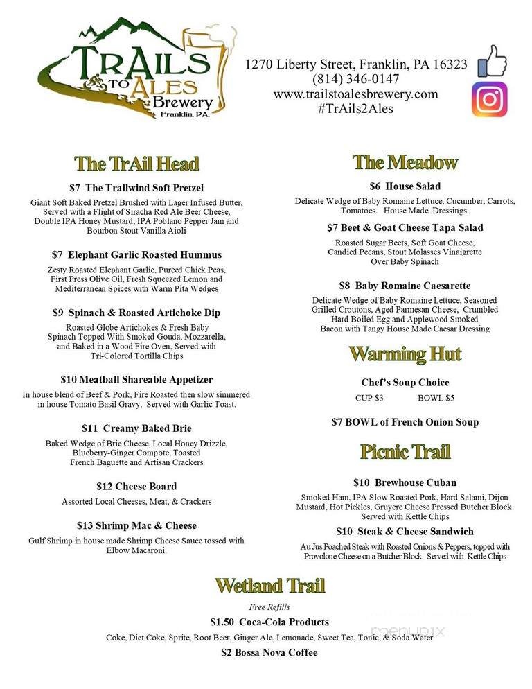 Trails To Ales Brewery - Franklin, PA