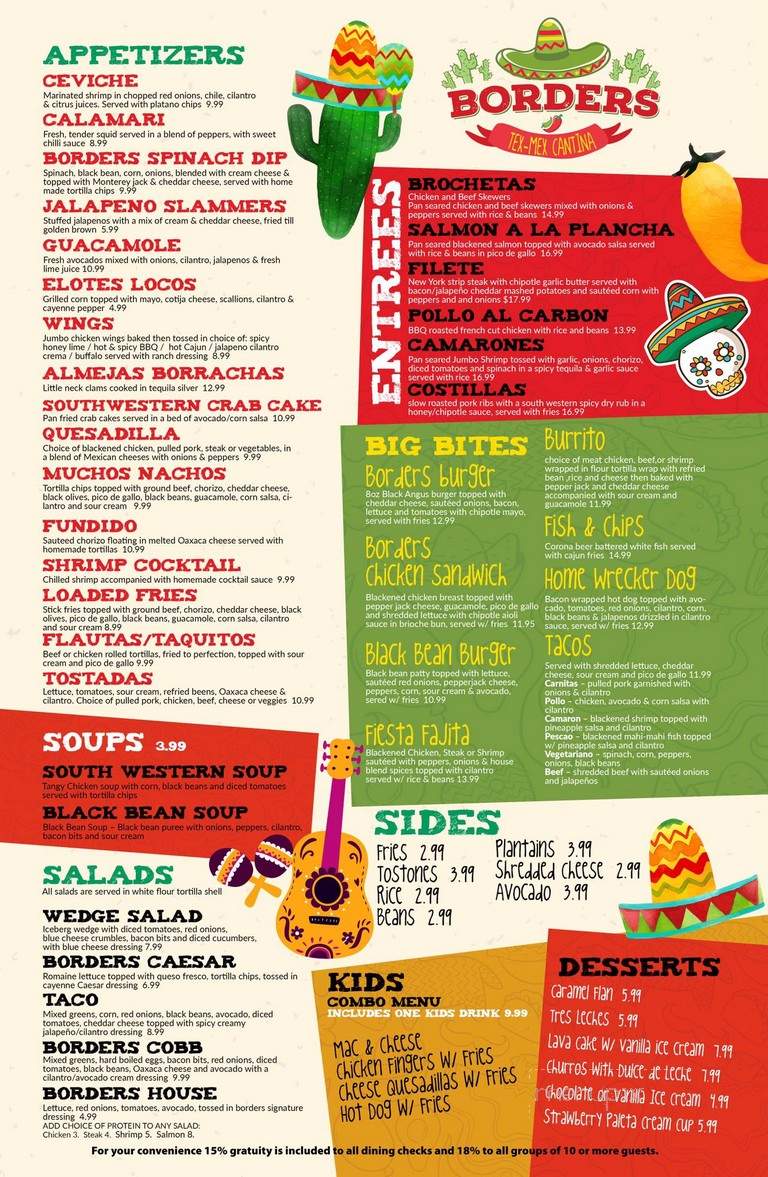 Borders Tex-Mex Cantina - Newark, NJ