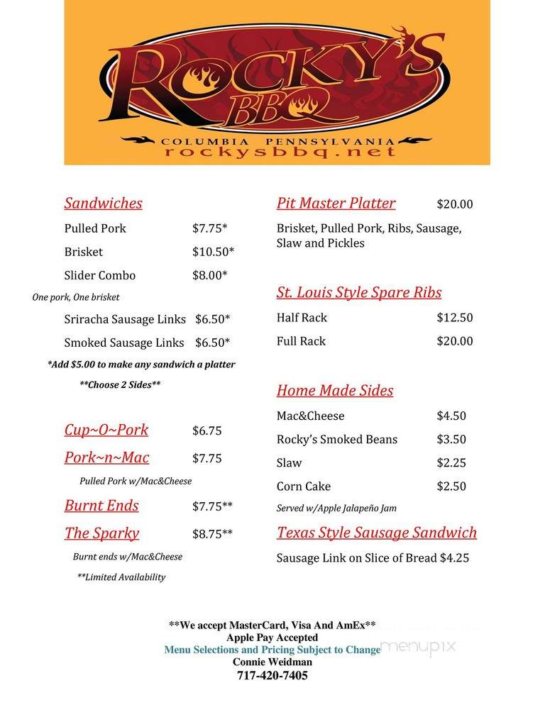 Rocky's BBQ - Lancaster, PA