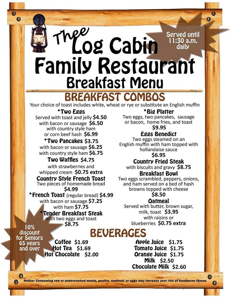 Thee Log Cabin Restaurant - Elderton, PA