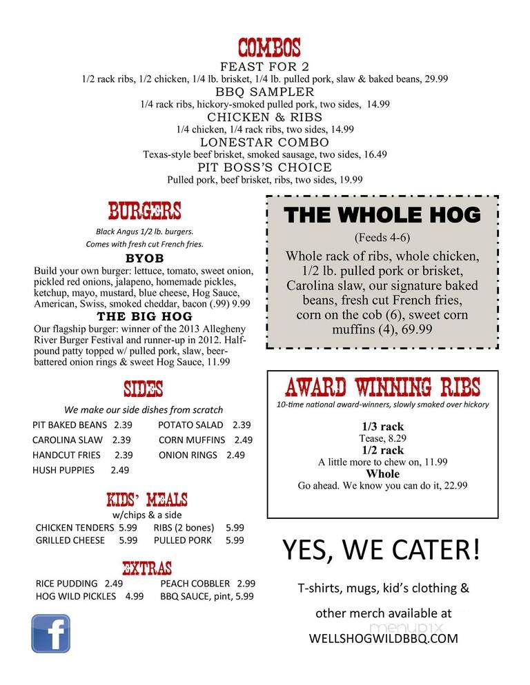 Wells Hog Wild BBQ - Warren, PA