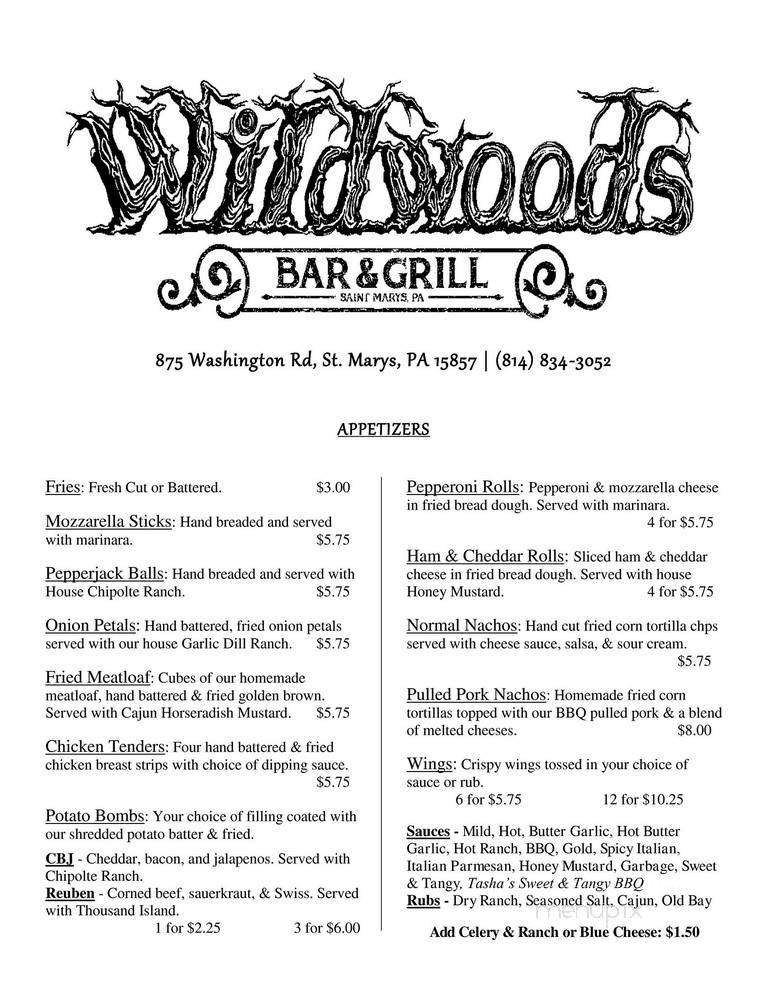 Wildwoods Bar & Grill - Saint Marys, PA