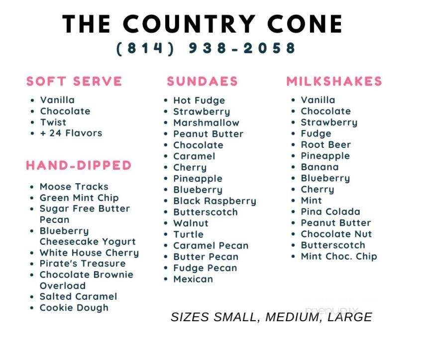 Country Cone - Punxsutawney, PA