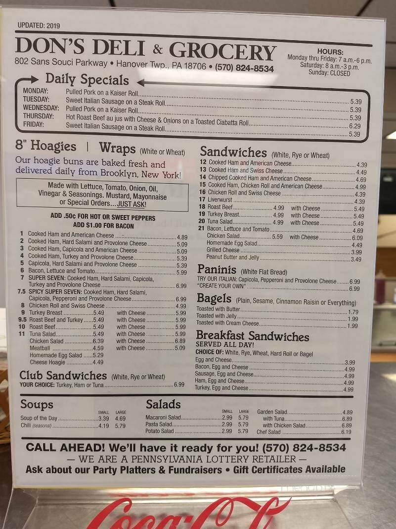 Don's Deli - Hanover Township, PA