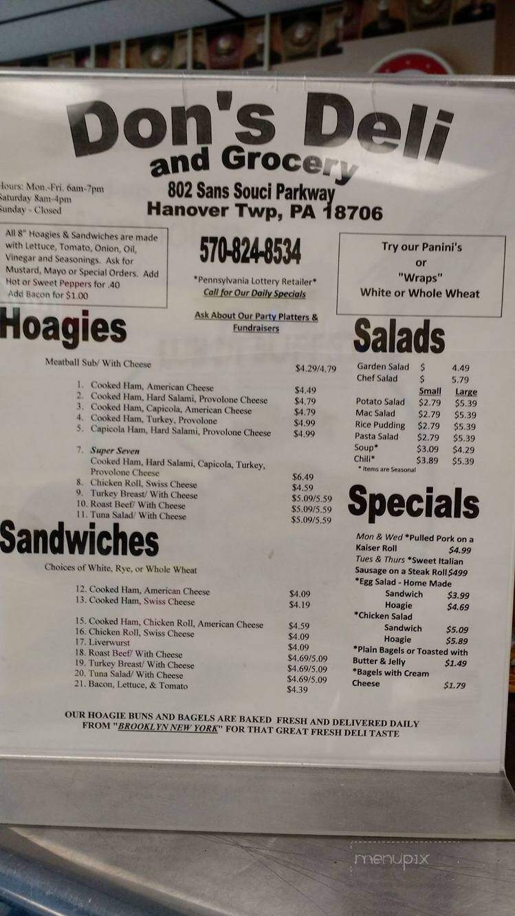 Don's Deli - Hanover Township, PA