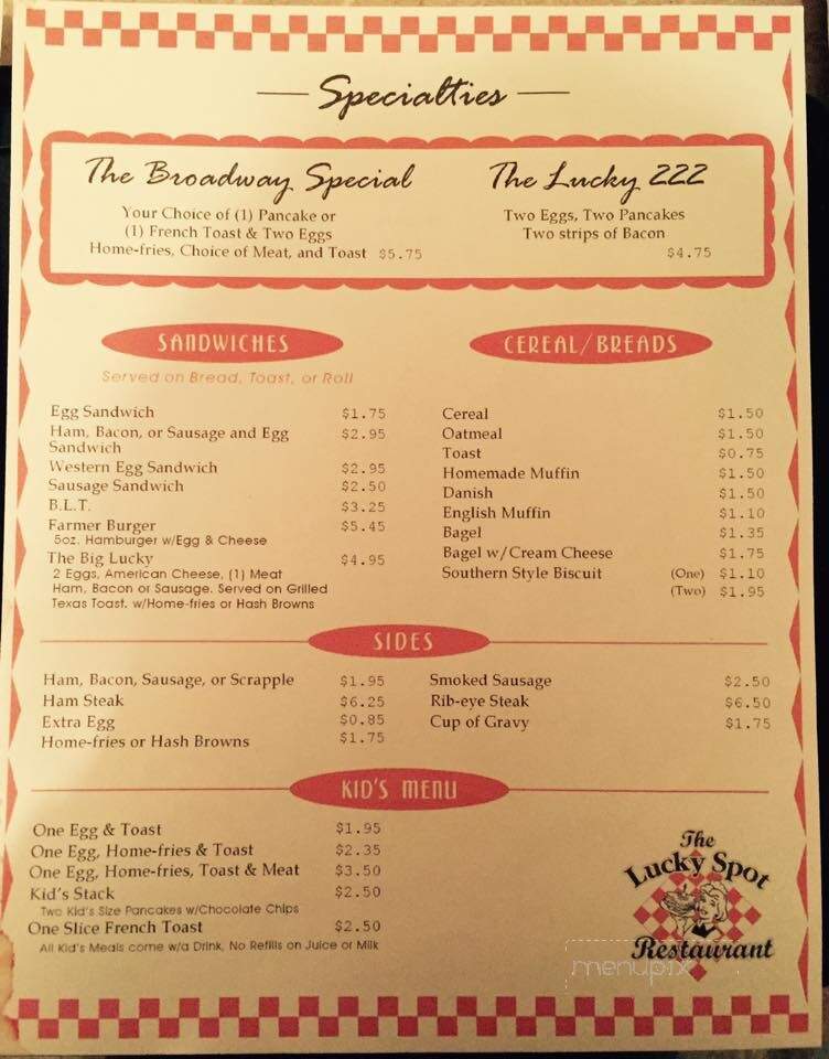 Lucky Spot Restaurant - Hanover, PA