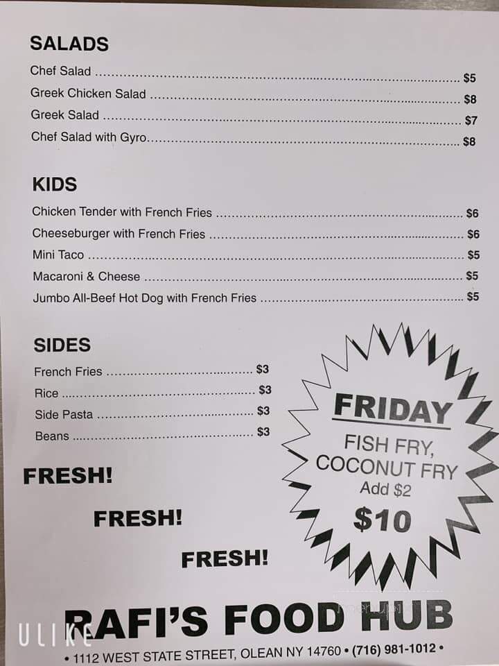 Rafi's Food Hub - Olean, NY