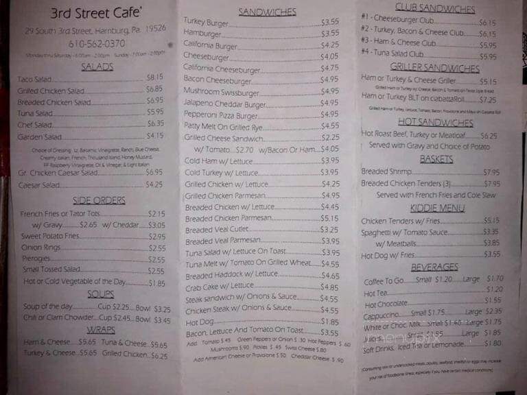 3rd Street Cafe - Hamburg, PA