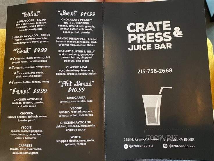 Crate & Press Juice Bar - Glenside, PA