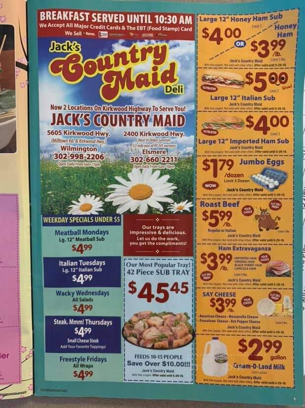 Country Maid Deli-Jack's - Wilmington, DE