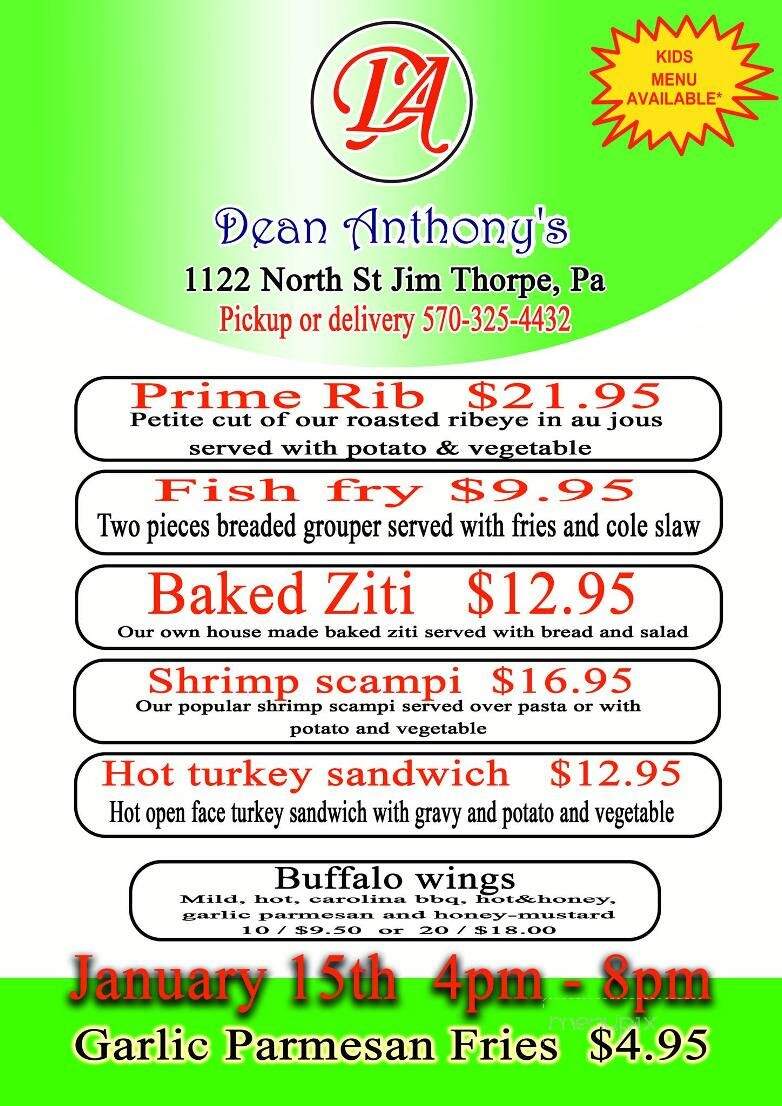 Dean Anthony's - Jim Thorpe, PA