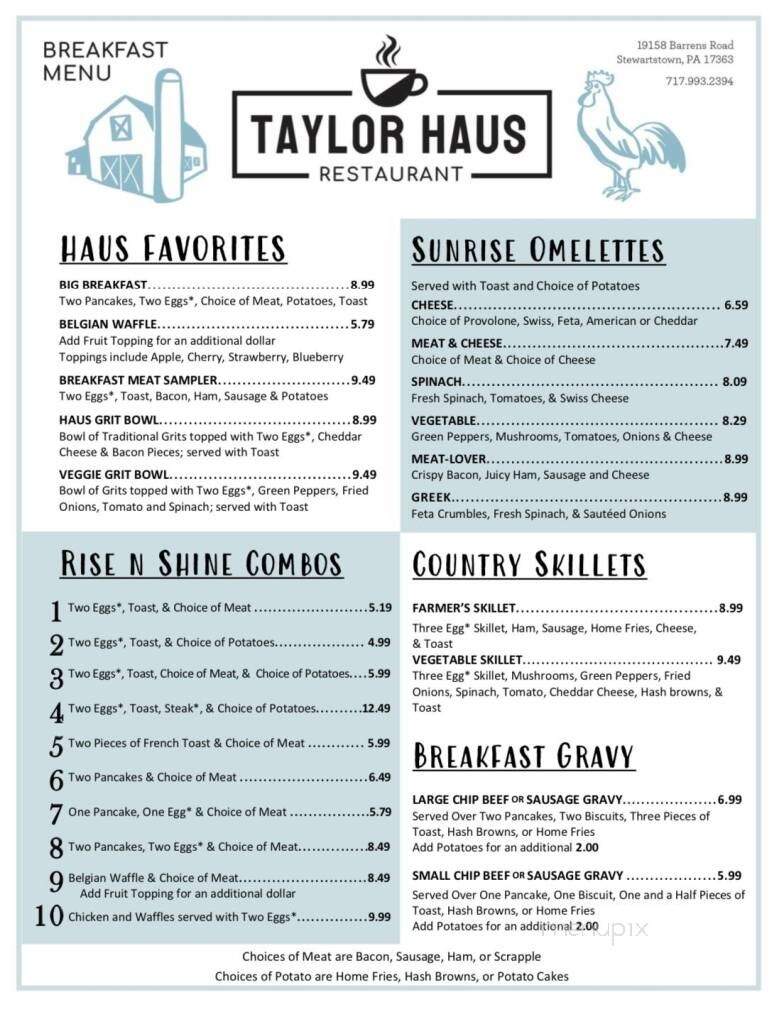 Taylor Haus Restaurant - Stewartstown, PA