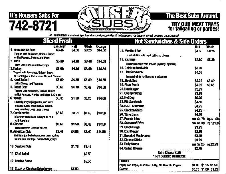 Houser Subs - Bellwood, PA