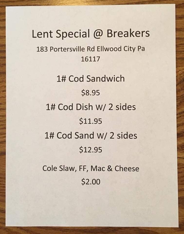 Breakers Pub - Ellwood City, PA