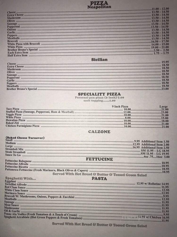 Brother Bruno's Pizza - Mount Pocono, PA