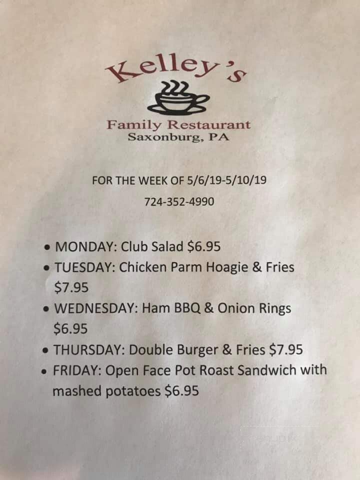 Kelleys Family Restaurant - Saxonburg, PA