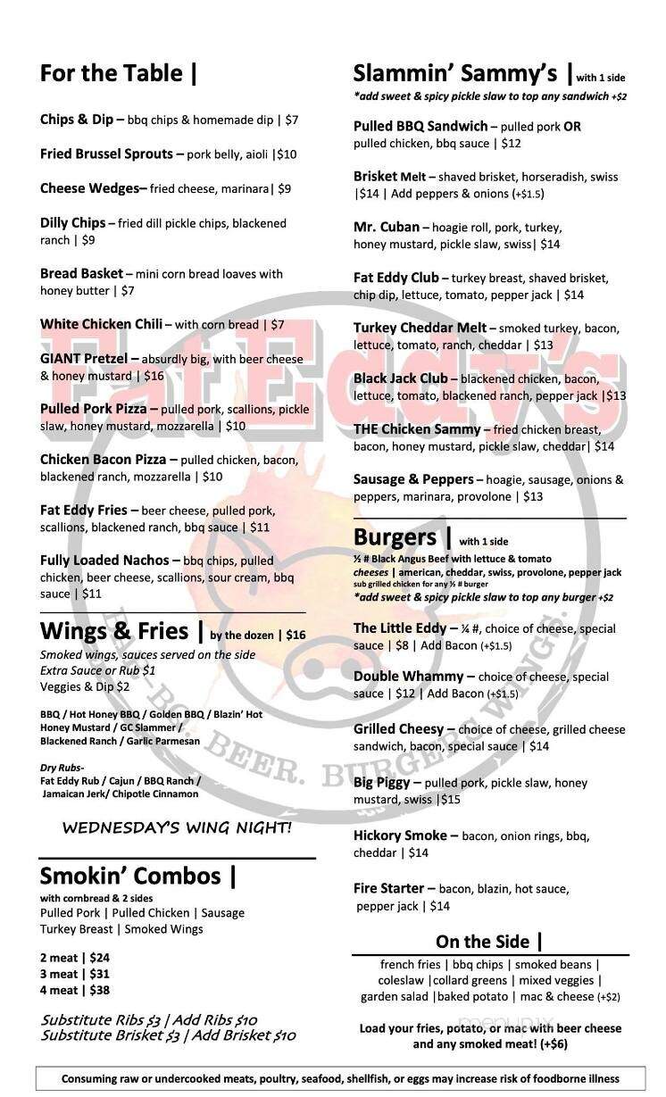 Fat Eddy's Bar-BQ - Mercer, PA