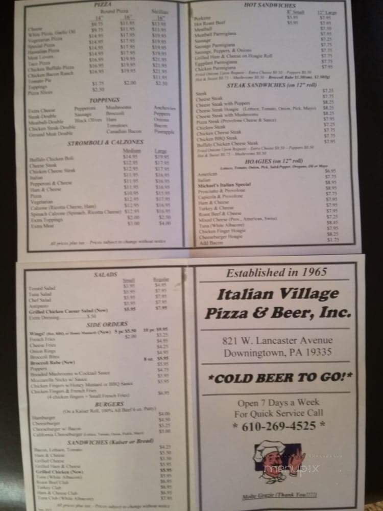 Italian Village Pizza & Beer - Downingtown, PA