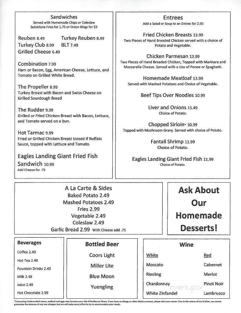 Eagle's Landing Restaurant - Belle Vernon, PA