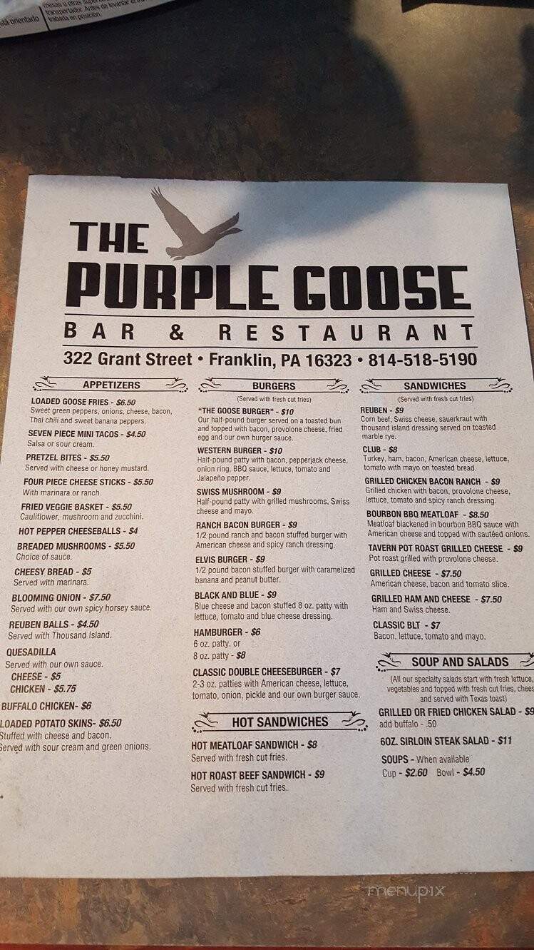 Purple Goose - Franklin, PA